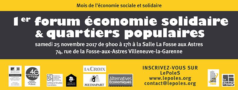 Teaser forum Economie Solidaire & Quartiers Populaires